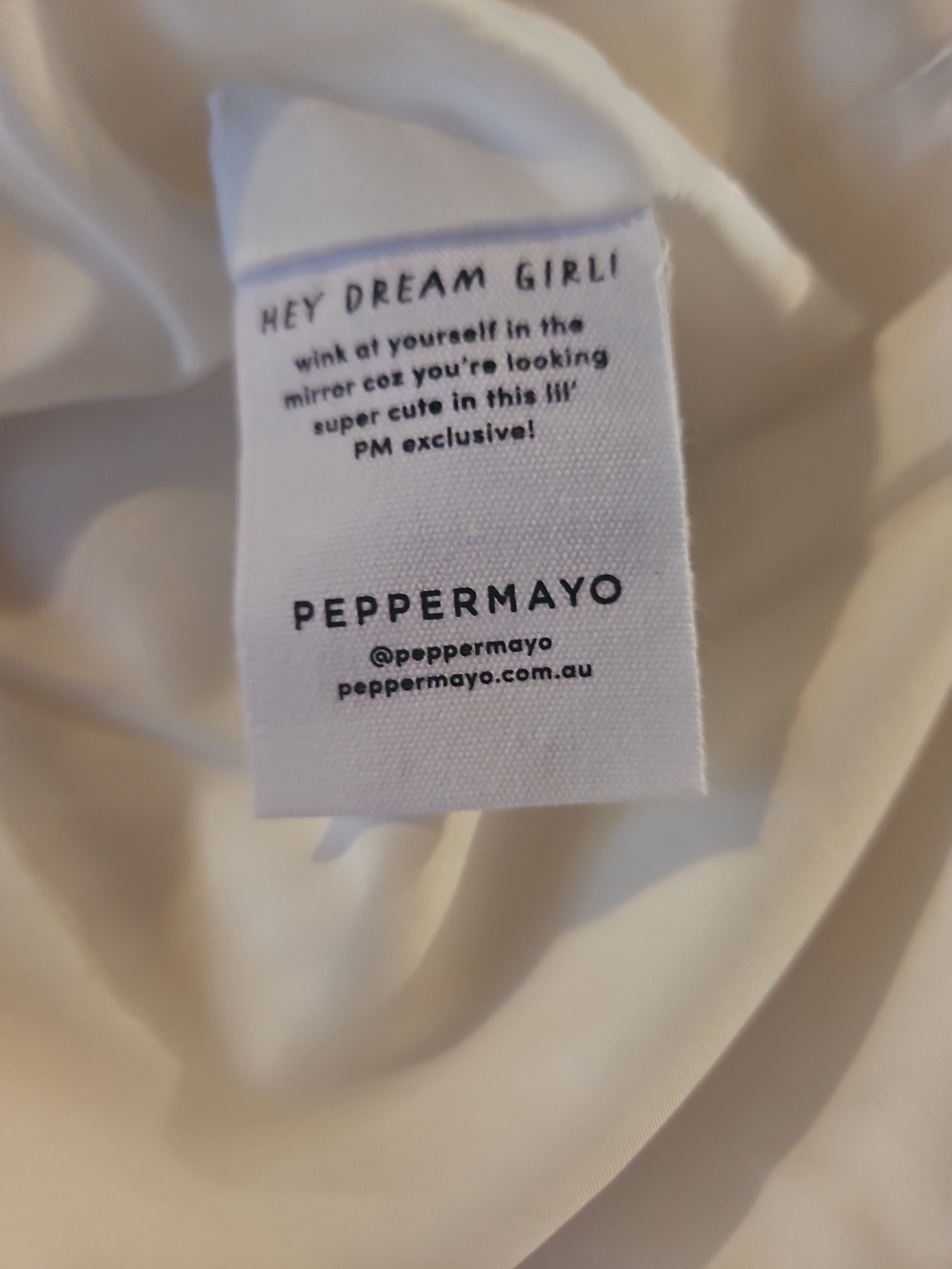 Women's Peppermayo Mini Dress- White Bow - Picture 5 of 6